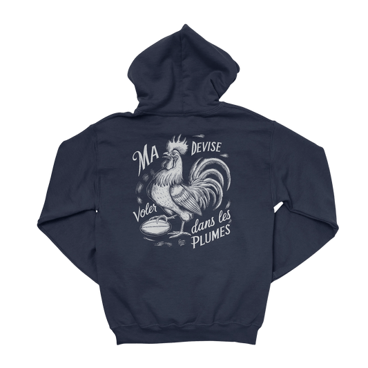 Hoodie Rugby Devise - Voler dans les Plumes-Garçon bien vêtu