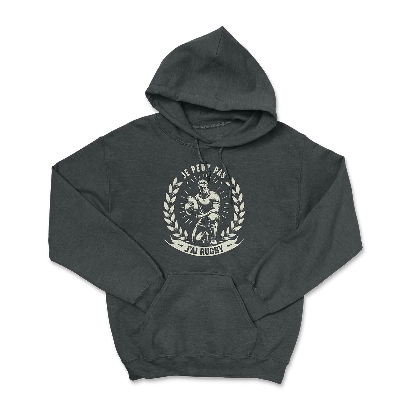 Hoodie Rugby - Je Peux Pas, J'ai Rugby-Garçon bien vêtu