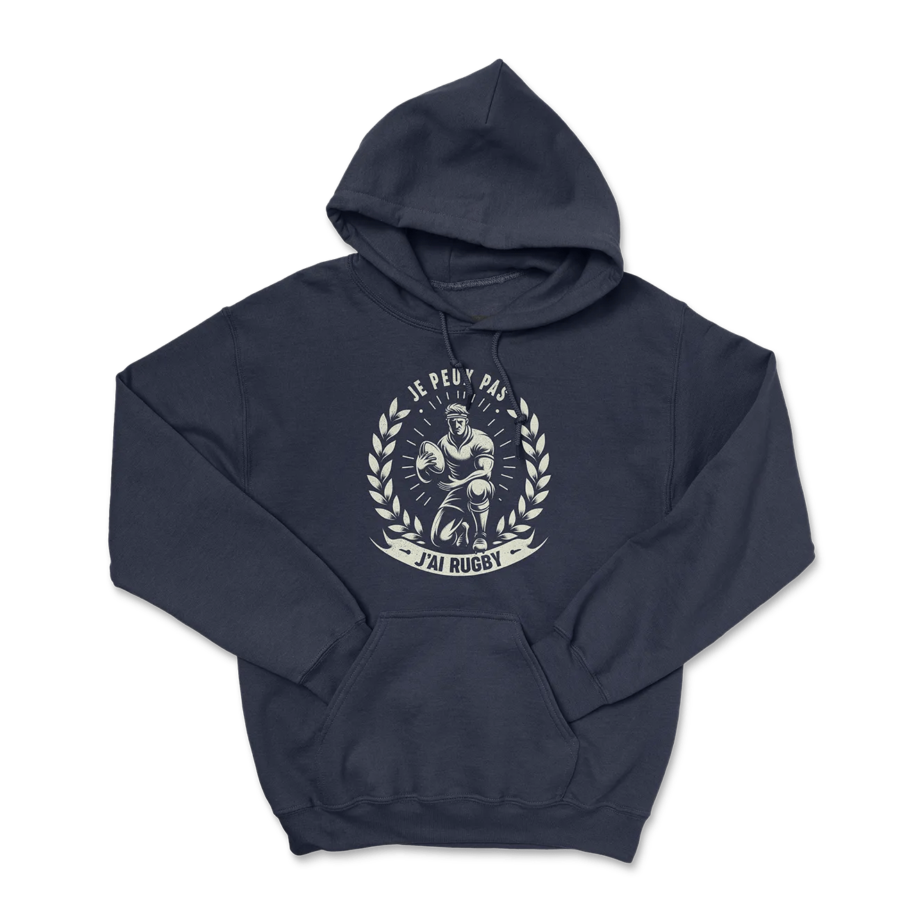 Hoodie Rugby - Je Peux Pas, J'ai Rugby-Garçon bien vêtu