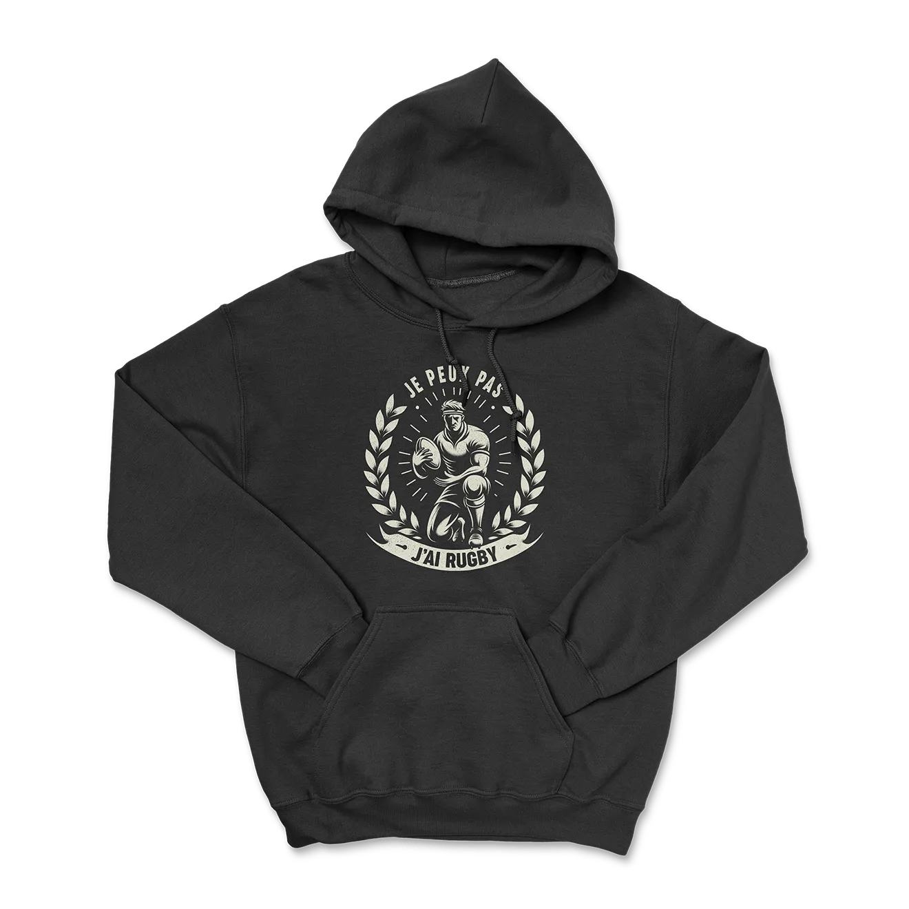 Hoodie Rugby - Je Peux Pas, J'ai Rugby-Garçon bien vêtu