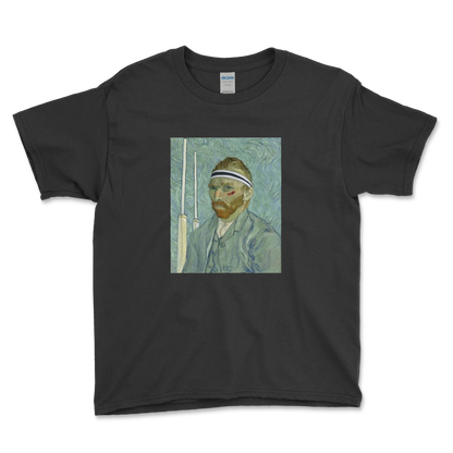 T-shirt Rugby Enfant Artistique – Portrait De Rugbyman-Garçon bien vêtu