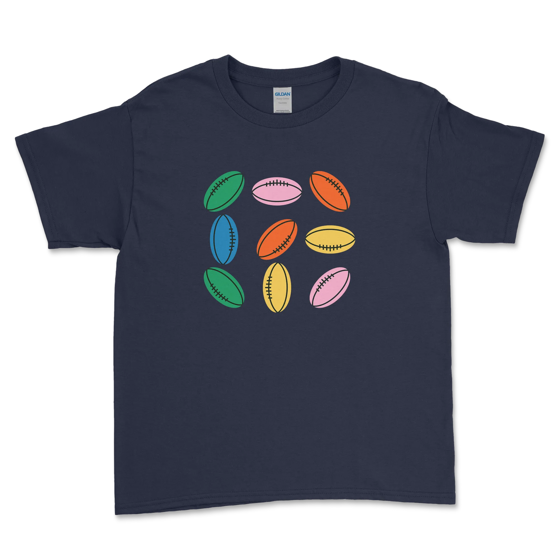 T-shirt Rugby Enfant – Ballons en Couleurs-Garçon bien vêtu