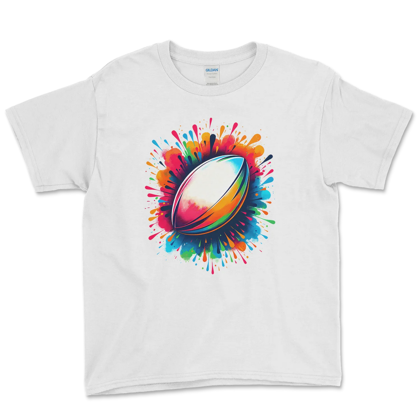 T-shirt Rugby Enfant – Explosion de Couleurs-Garçon bien vêtu