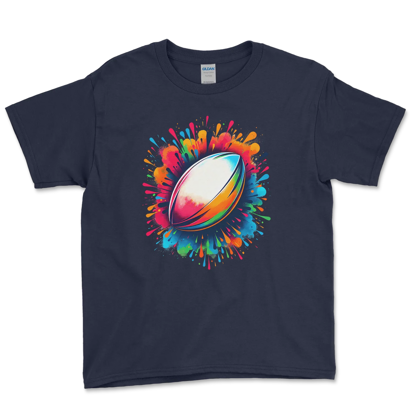 T-shirt Rugby Enfant – Explosion de Couleurs-Garçon bien vêtu