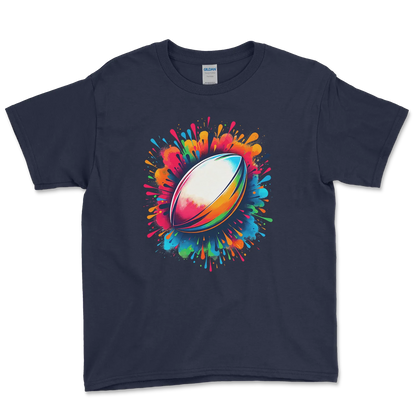 T-shirt Rugby Enfant – Explosion de Couleurs-Garçon bien vêtu