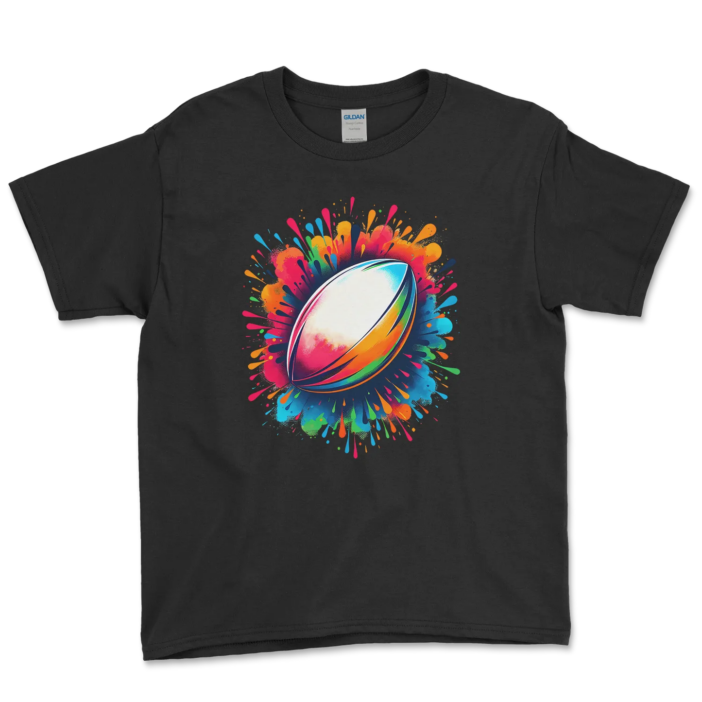 T-shirt Rugby Enfant – Explosion de Couleurs-Garçon bien vêtu