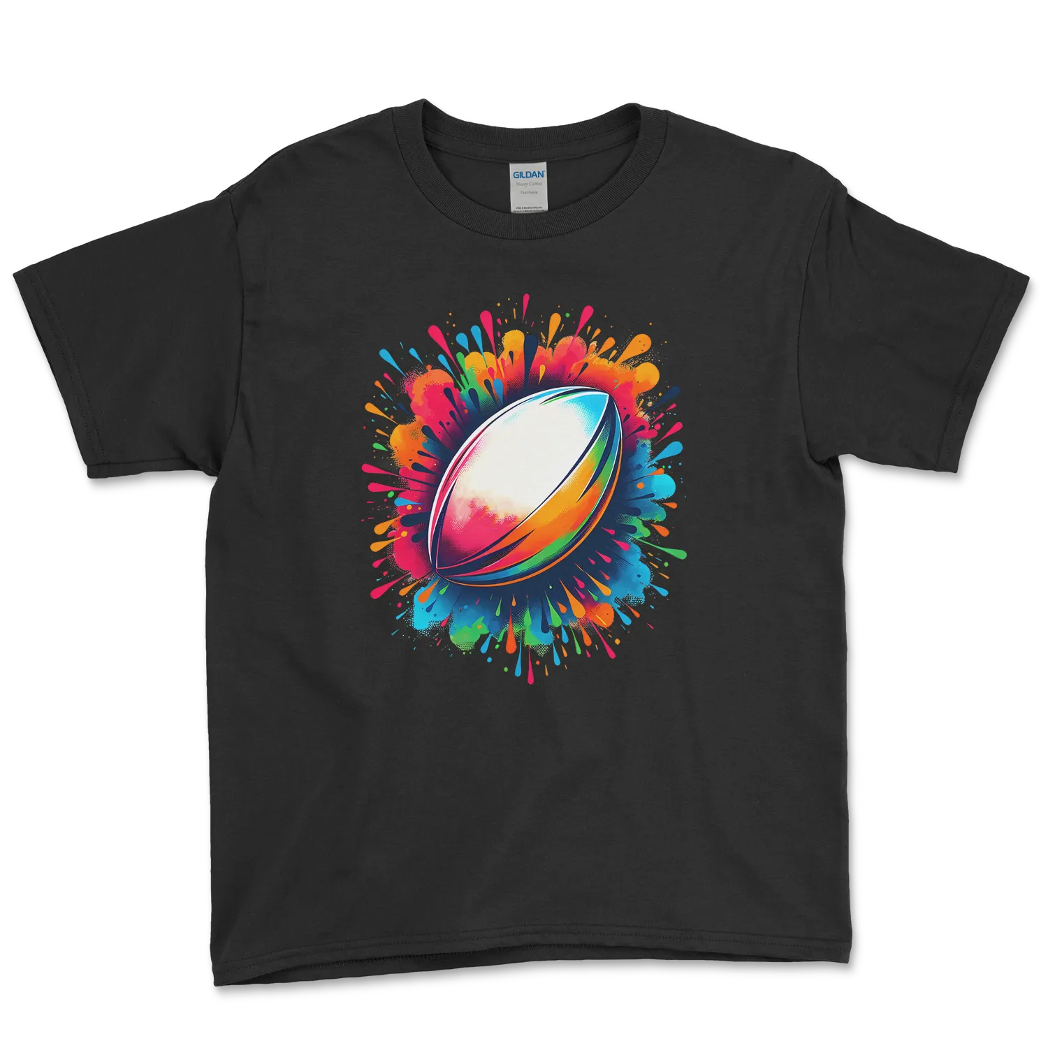 T-shirt Rugby Enfant – Explosion de Couleurs-Garçon bien vêtu