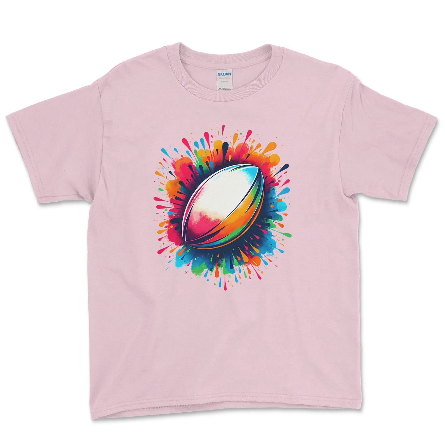 T-shirt Rugby Enfant – Explosion de Couleurs-Garçon bien vêtu