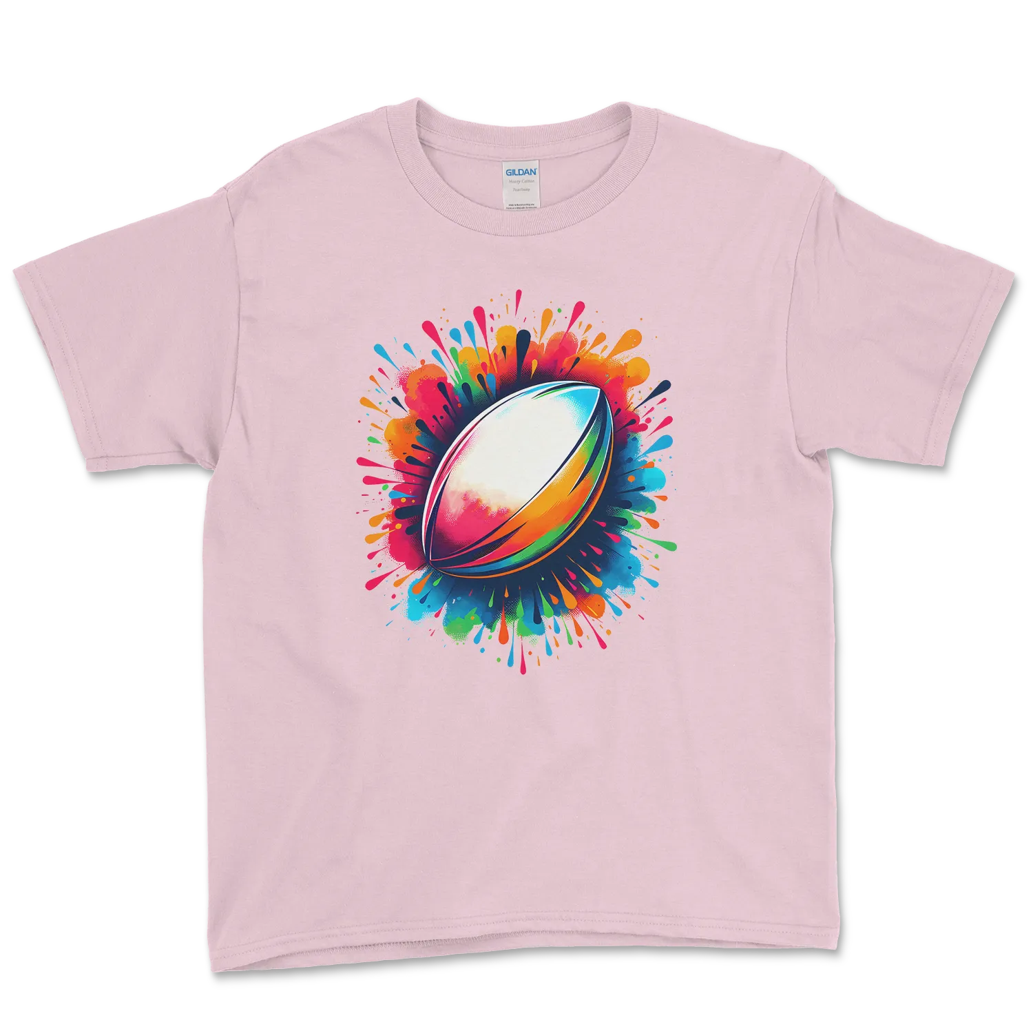 T-shirt Rugby Enfant – Explosion de Couleurs-Garçon bien vêtu