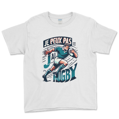 T-shirt Rugby Enfant – Je Peux Pas, J’ai Rugby-Garçon bien vêtu
