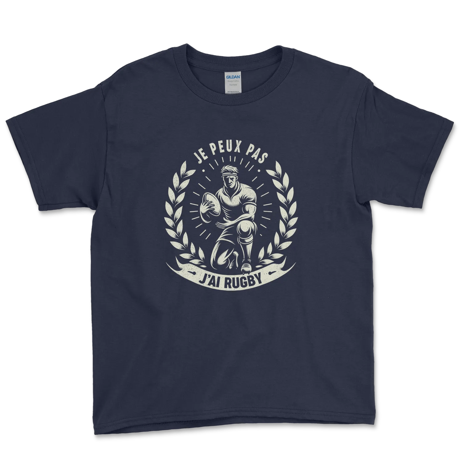 T-shirt Rugby Enfant Je Peux Pas, J'ai Rugby-Garçon bien vêtu