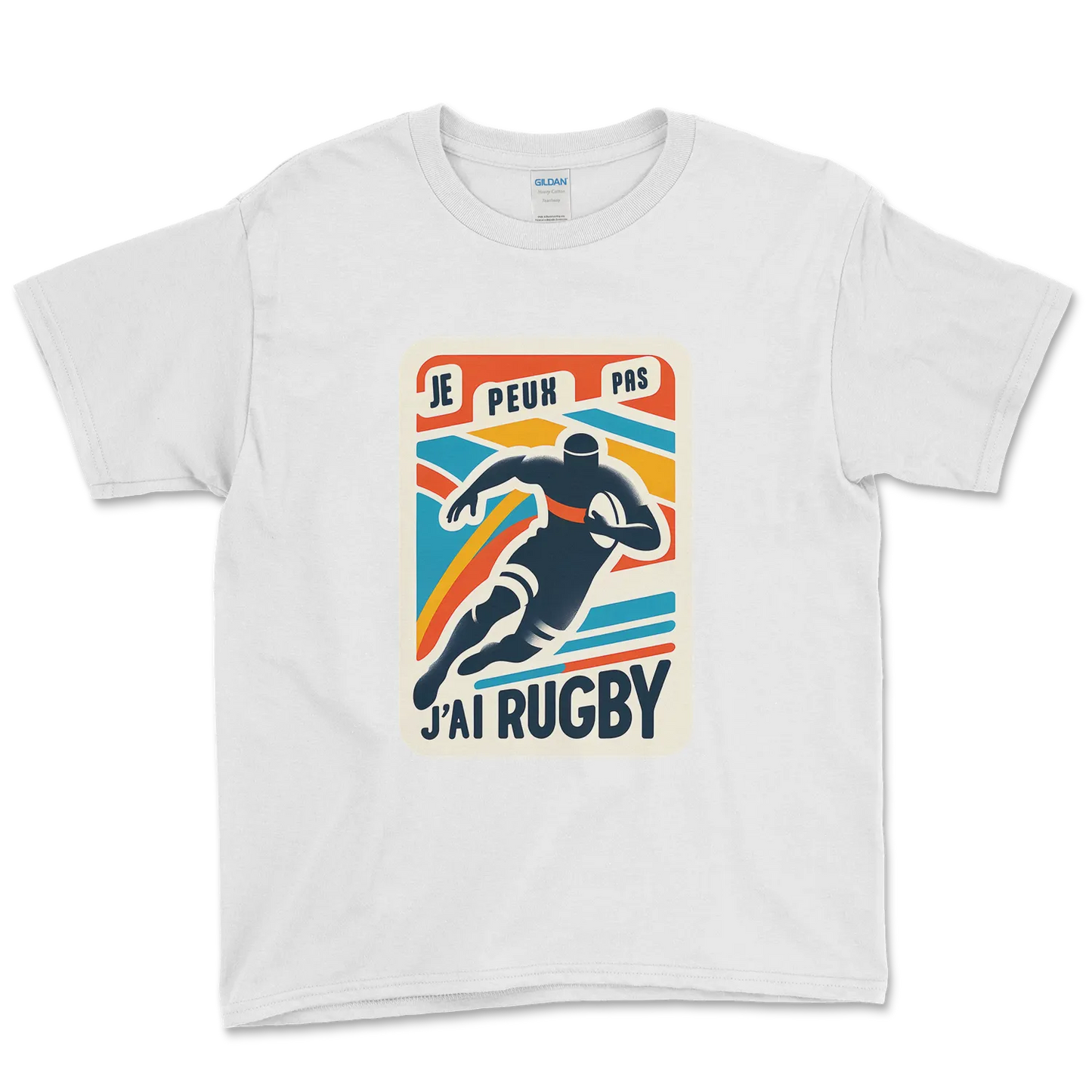 T-shirt Rugby Enfant Lifestyle – Je Peux Pas, J’ai Rugby-Garçon bien vêtu