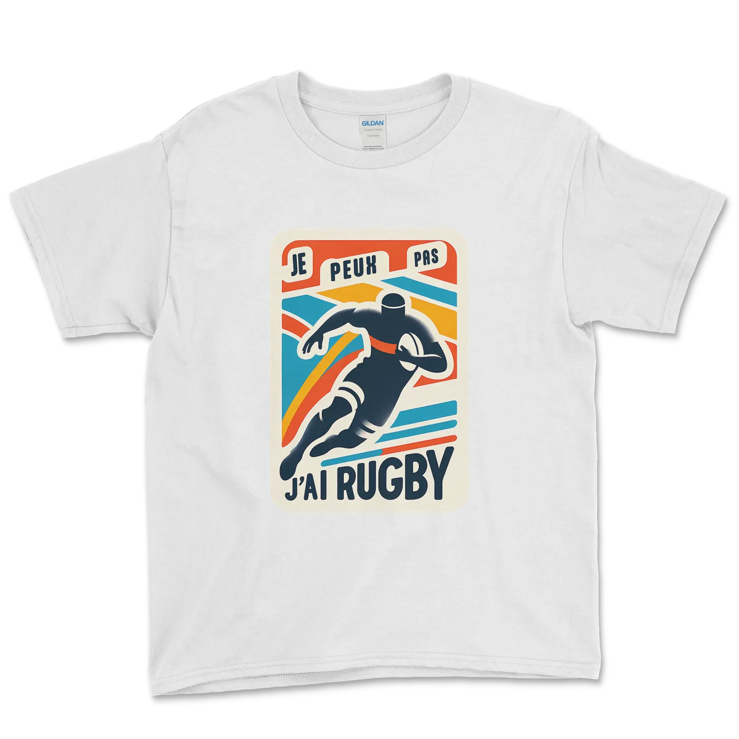 T-shirt Rugby Enfant Lifestyle – Je Peux Pas, J’ai Rugby-Garçon bien vêtu