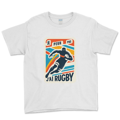 T-shirt Rugby Enfant Lifestyle – Je Peux Pas, J’ai Rugby-Garçon bien vêtu