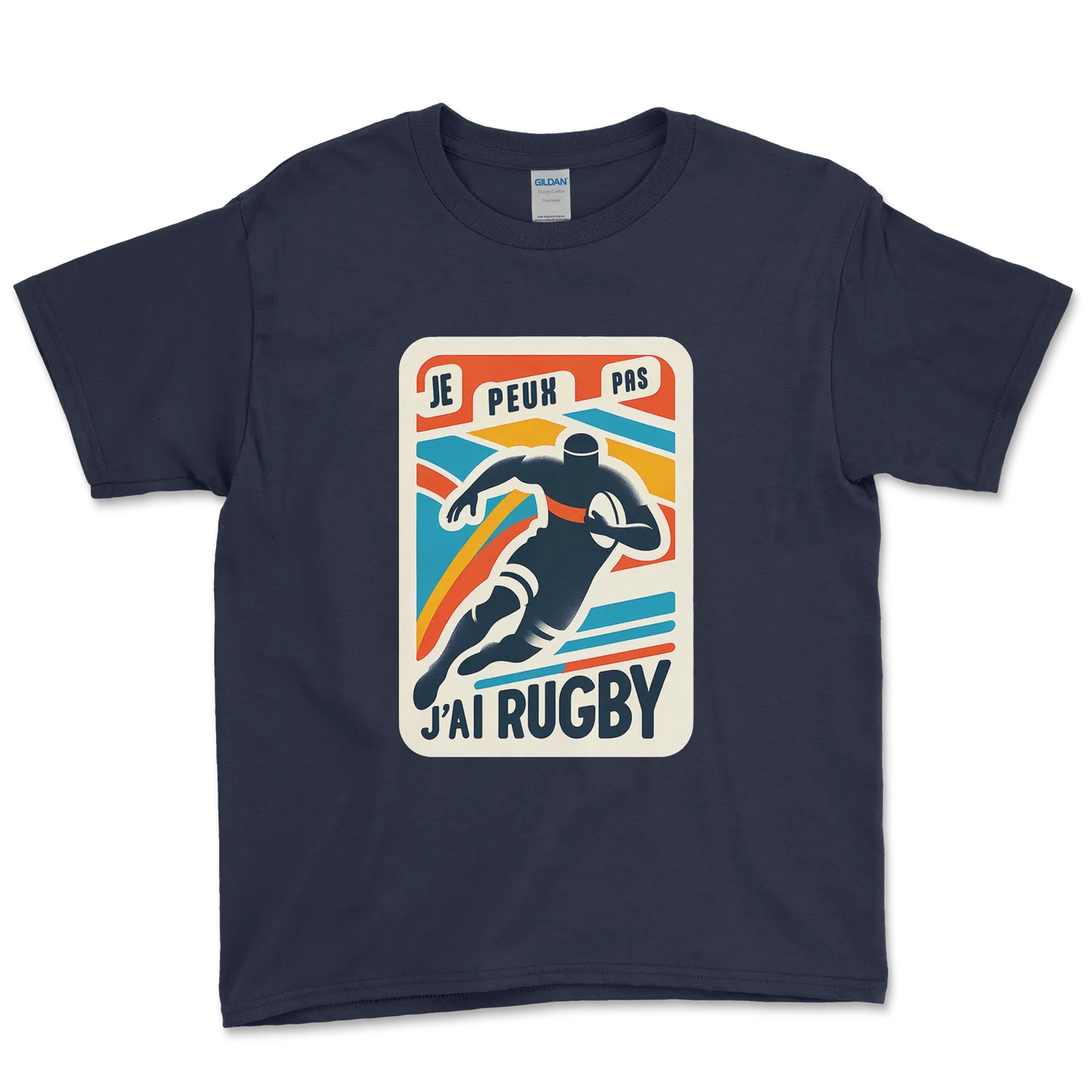 T-shirt Rugby Enfant Lifestyle – Je Peux Pas, J’ai Rugby-Garçon bien vêtu