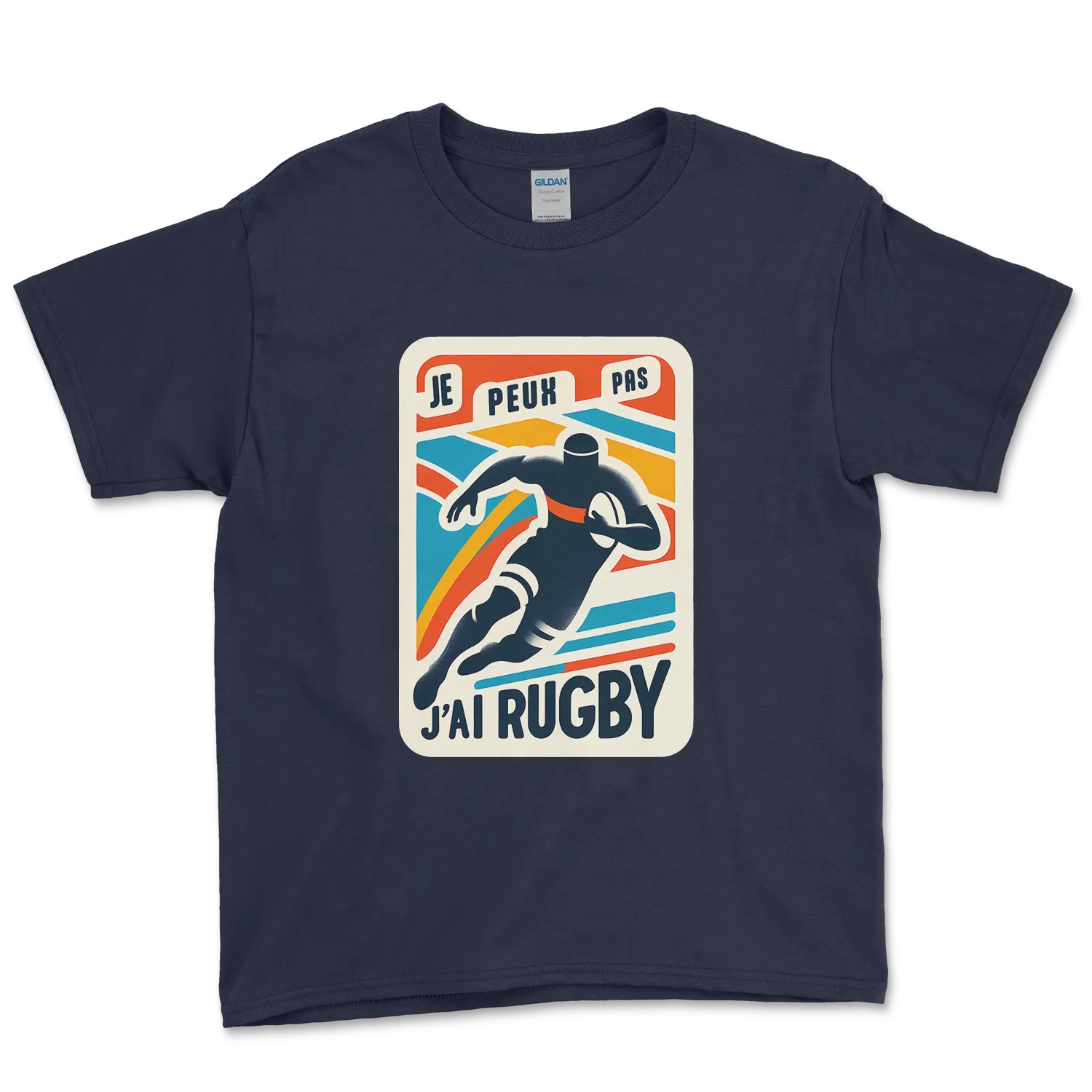 T-shirt Rugby Enfant Lifestyle – Je Peux Pas, J’ai Rugby-Garçon bien vêtu