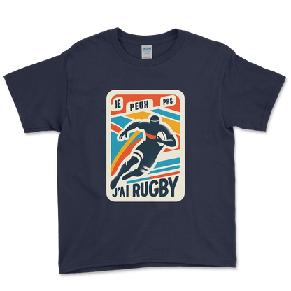 T-shirt Rugby Enfant Lifestyle – Je Peux Pas, J’ai Rugby-Garçon bien vêtu