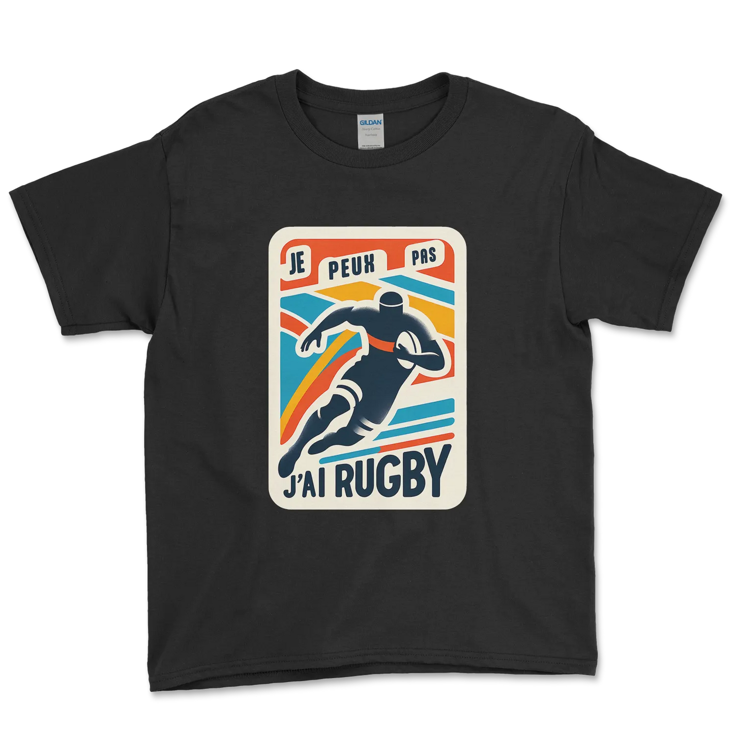 T-shirt Rugby Enfant Lifestyle – Je Peux Pas, J’ai Rugby-Garçon bien vêtu