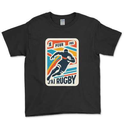 T-shirt Rugby Enfant Lifestyle – Je Peux Pas, J’ai Rugby-Garçon bien vêtu