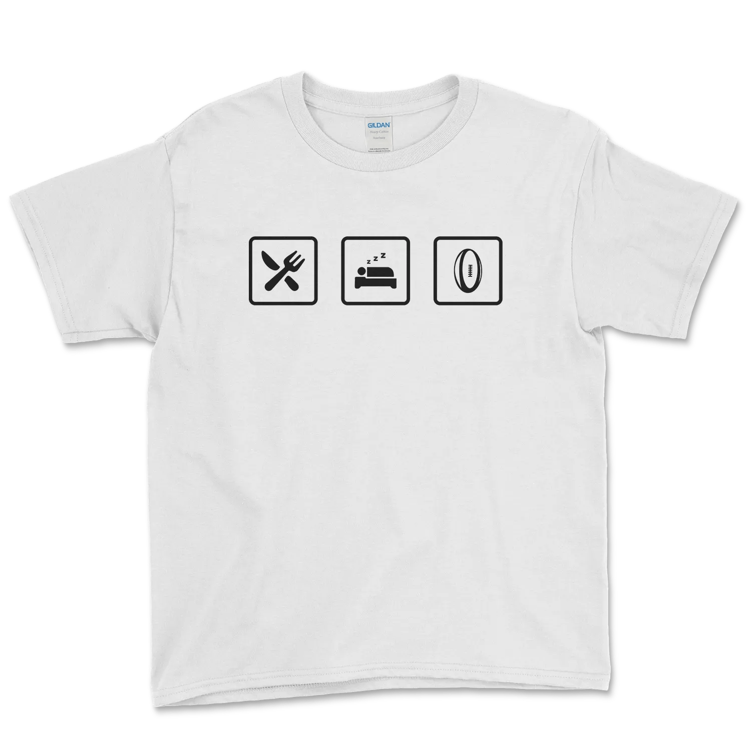 T-shirt Rugby Enfant Lifestyle – Manger, Dormir, Rugby-Garçon bien vêtu