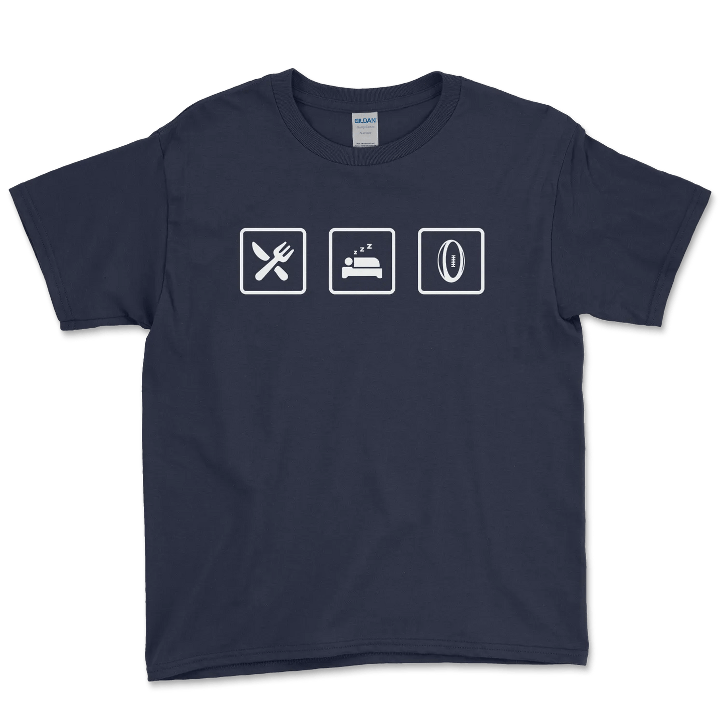 T-shirt Rugby Enfant Lifestyle – Manger, Dormir, Rugby-Garçon bien vêtu