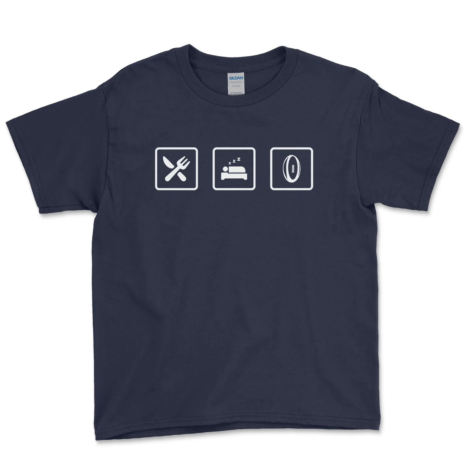 T-shirt Rugby Enfant Lifestyle – Manger, Dormir, Rugby-Garçon bien vêtu