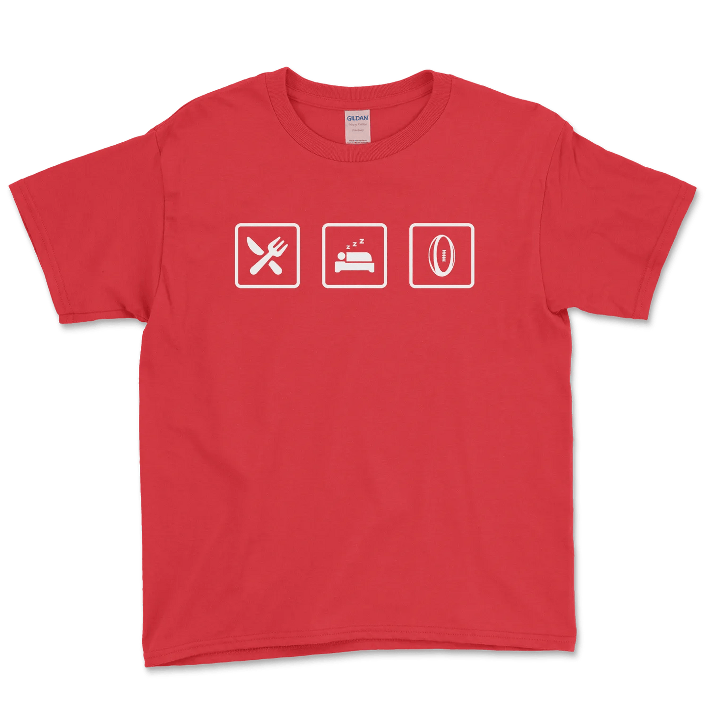 T-shirt Rugby Enfant Lifestyle – Manger, Dormir, Rugby-Garçon bien vêtu