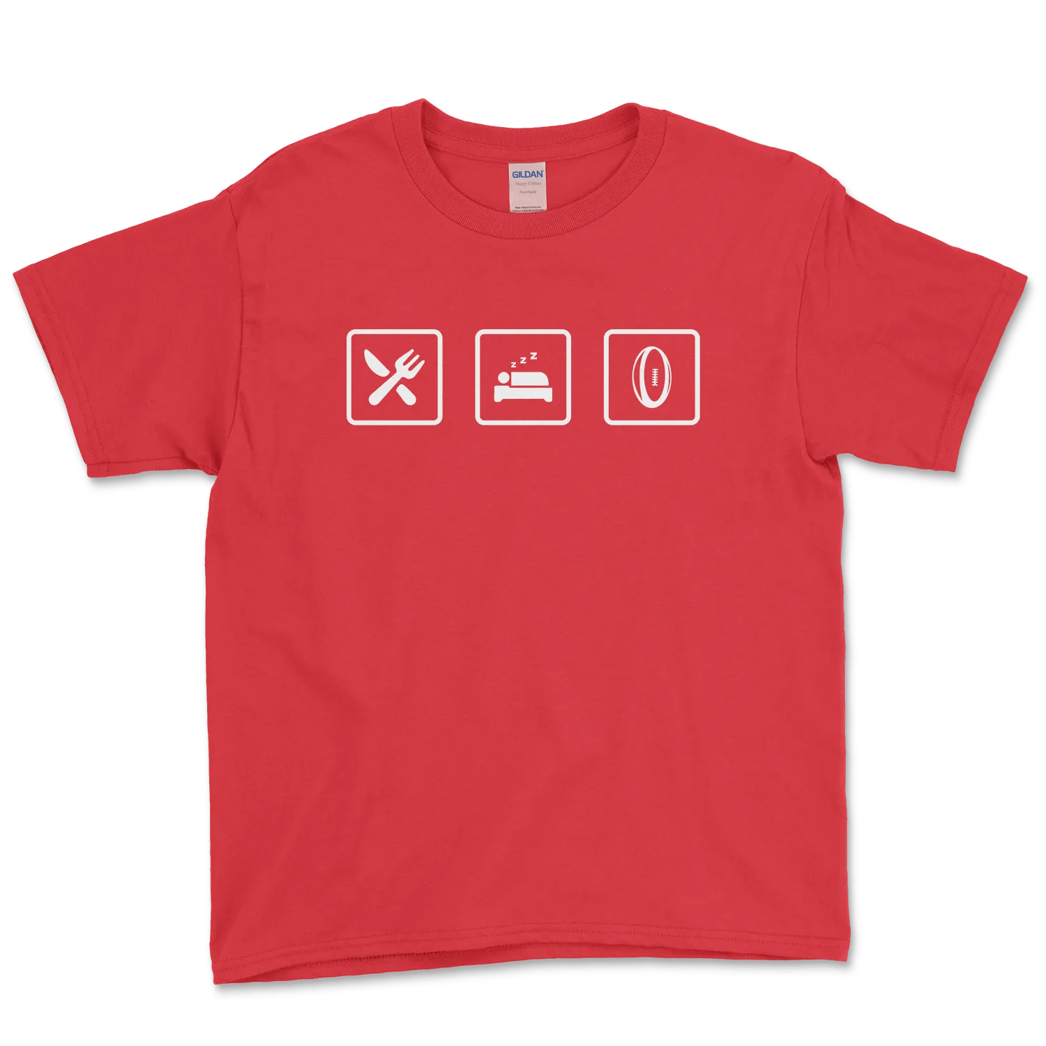 T-shirt Rugby Enfant Lifestyle – Manger, Dormir, Rugby-Garçon bien vêtu