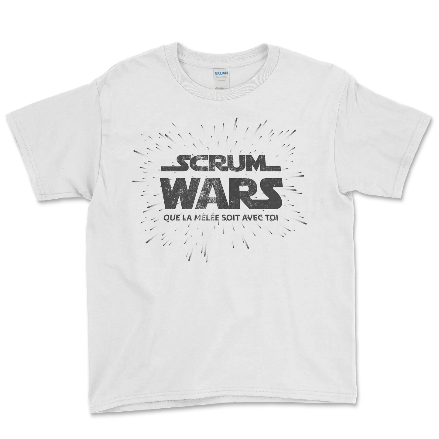 T-shirt Rugby Enfant Pop Culture – Scrum Wars-Garçon bien vêtu