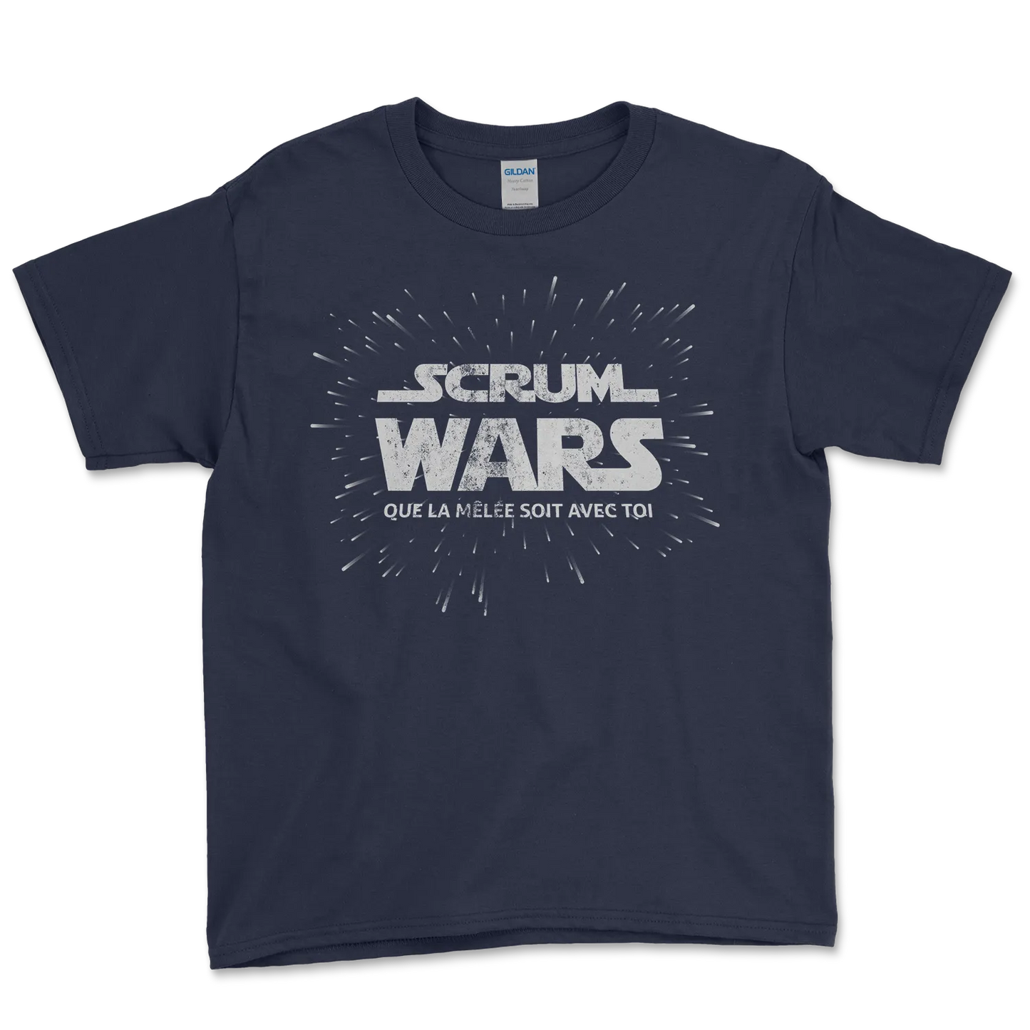 T-shirt Rugby Enfant Pop Culture – Scrum Wars-Garçon bien vêtu