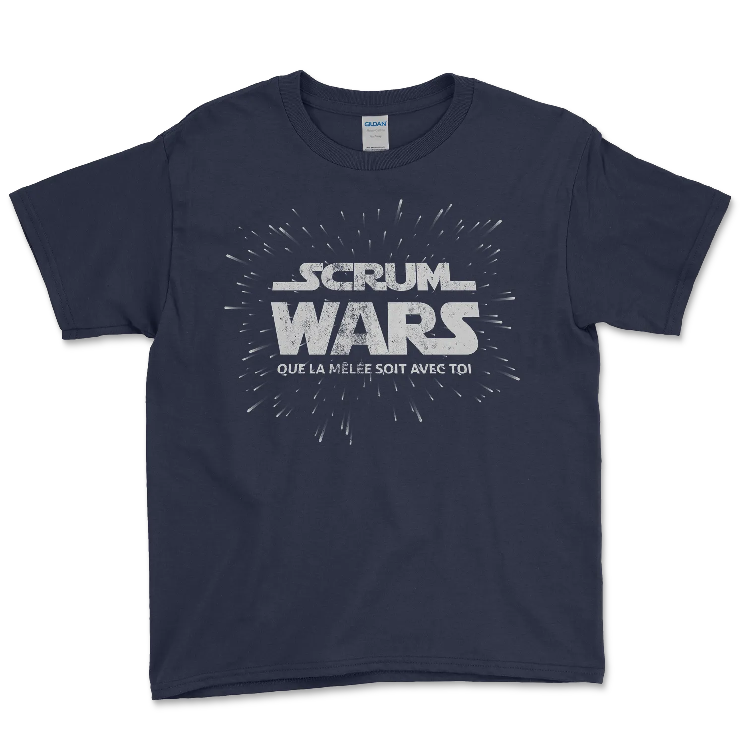 T-shirt Rugby Enfant Pop Culture – Scrum Wars-Garçon bien vêtu