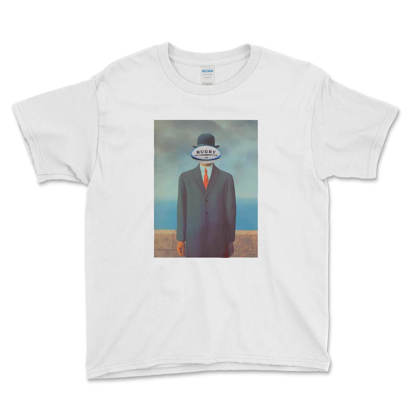T-shirt Rugby Enfant Surréaliste – L’Homme Ovale-Garçon bien vêtu