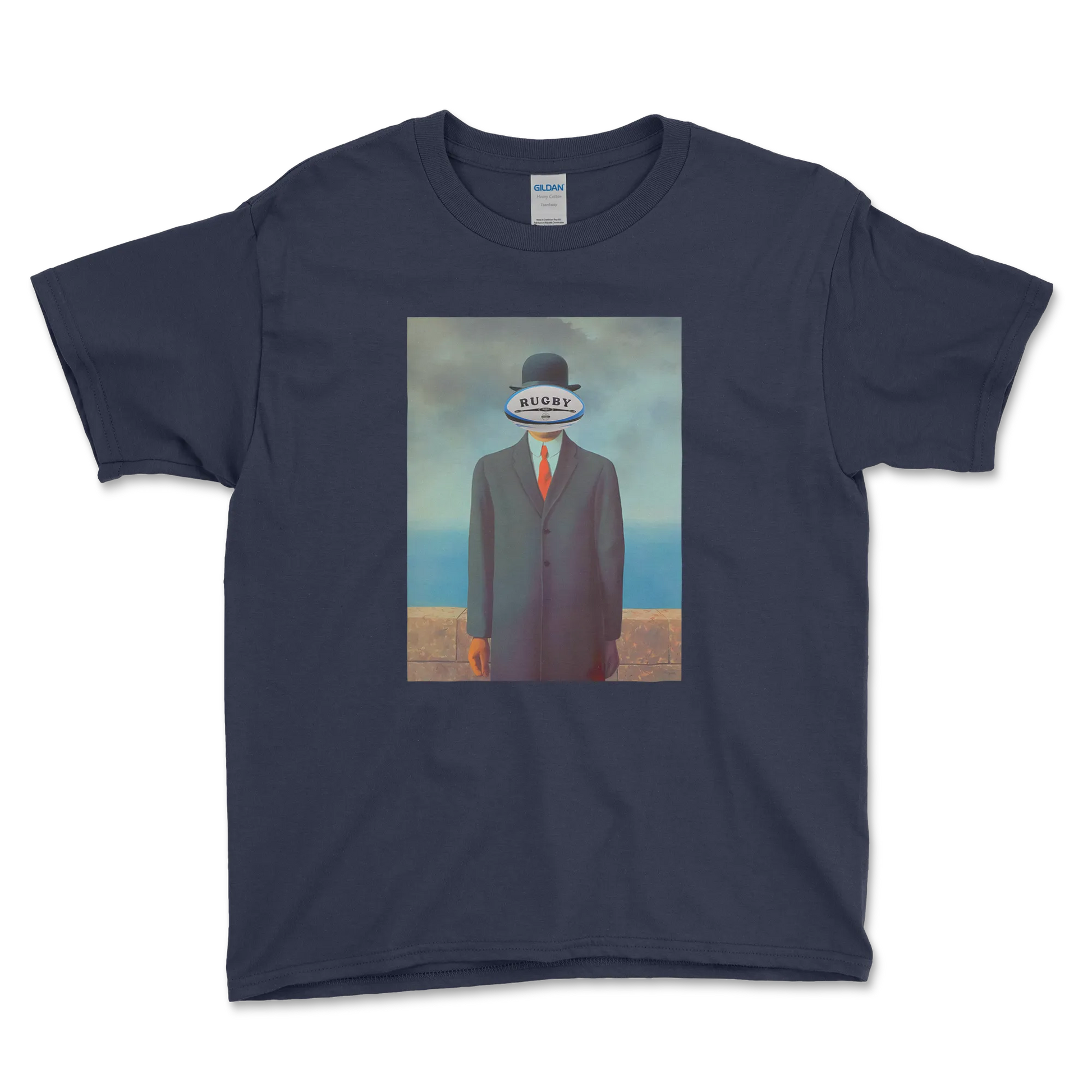 T-shirt Rugby Enfant Surréaliste – L’Homme Ovale-Garçon bien vêtu