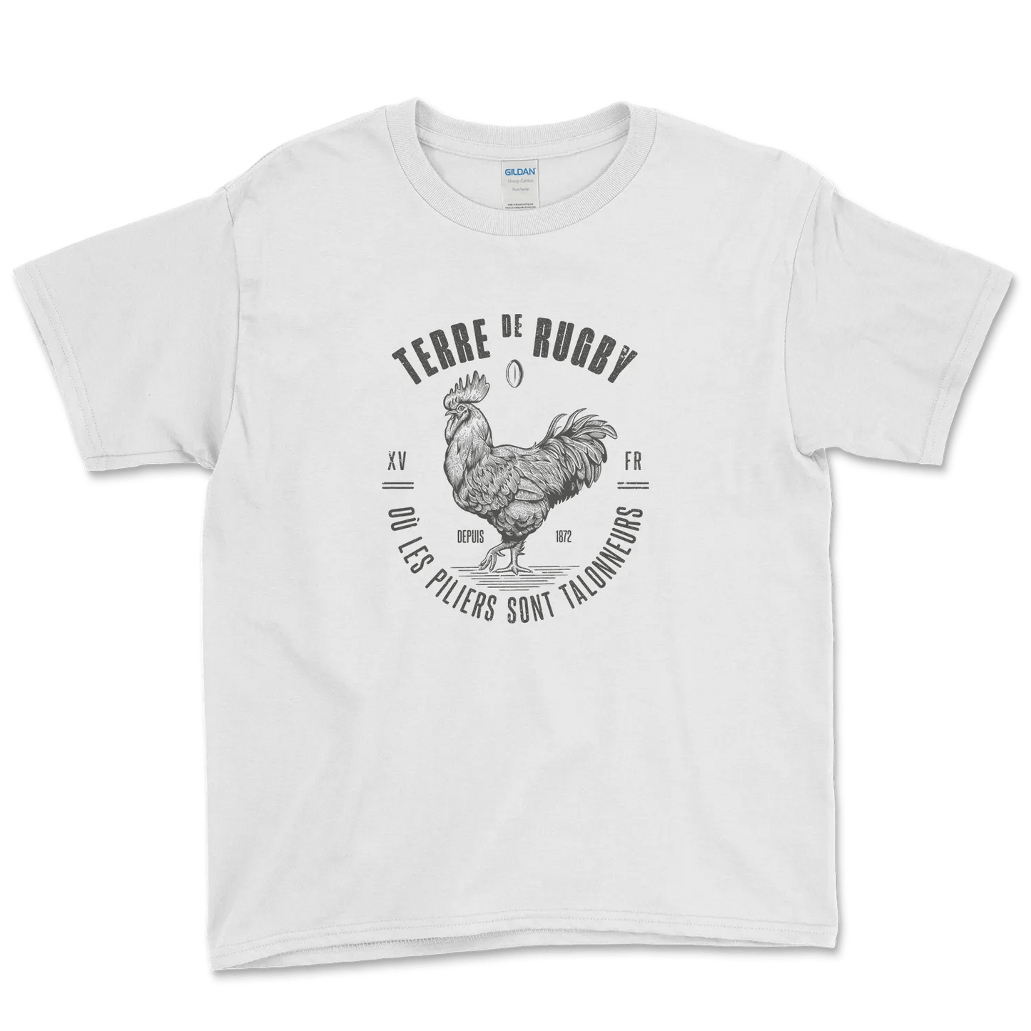 T-shirt Rugby Enfant Terre de Rugby-Garçon bien vêtu