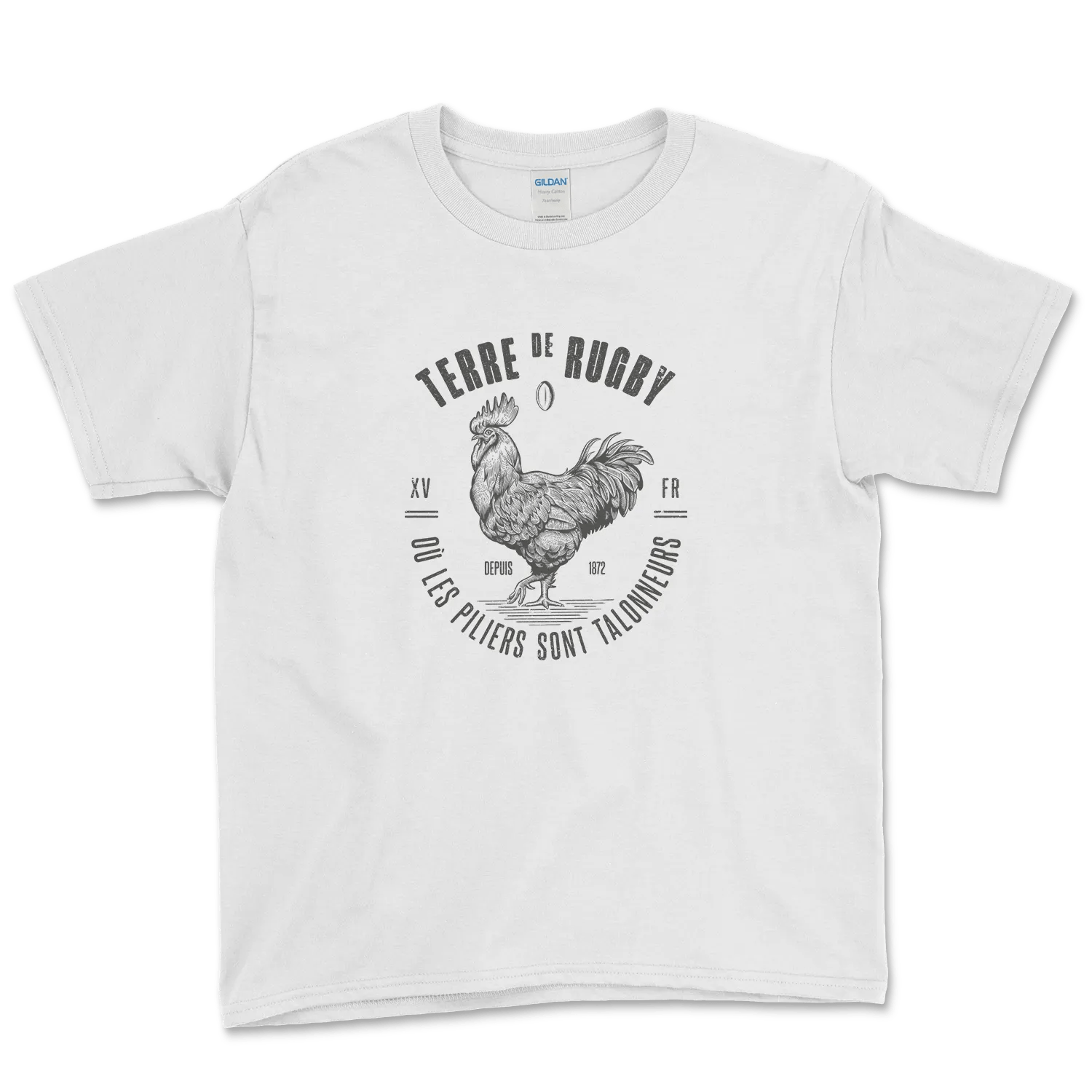 T-shirt Rugby Enfant Terre de Rugby-Garçon bien vêtu