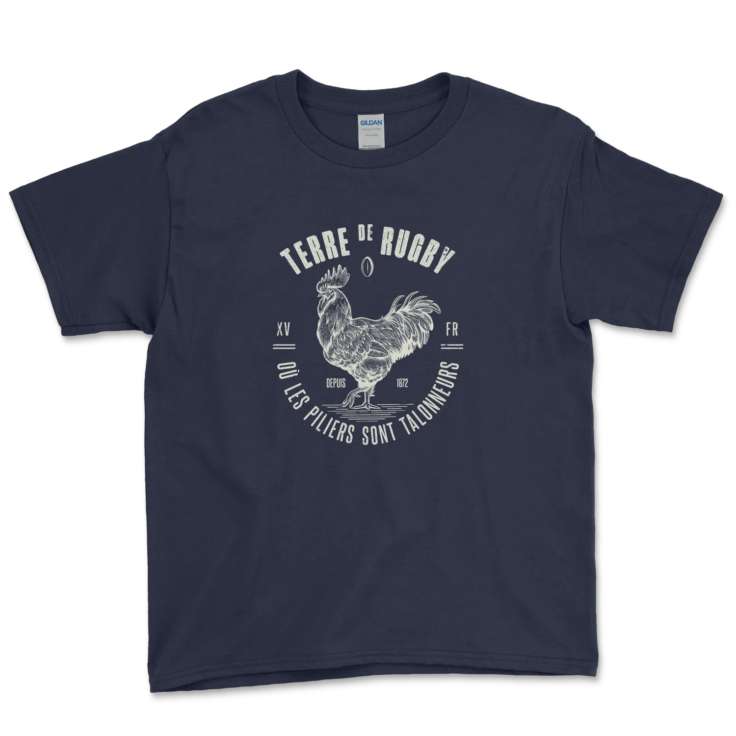 T-shirt Rugby Enfant Terre de Rugby-Garçon bien vêtu