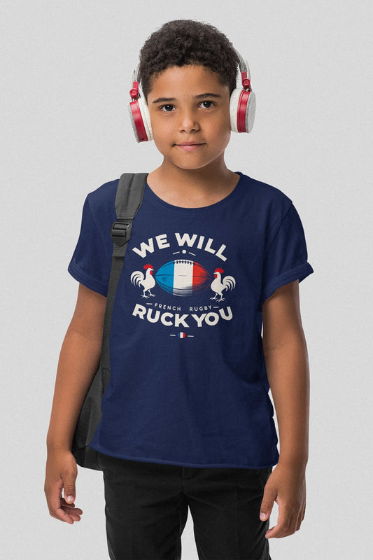T-shirt Rugby Enfant We Will Ruck You-Garçon bien vêtu