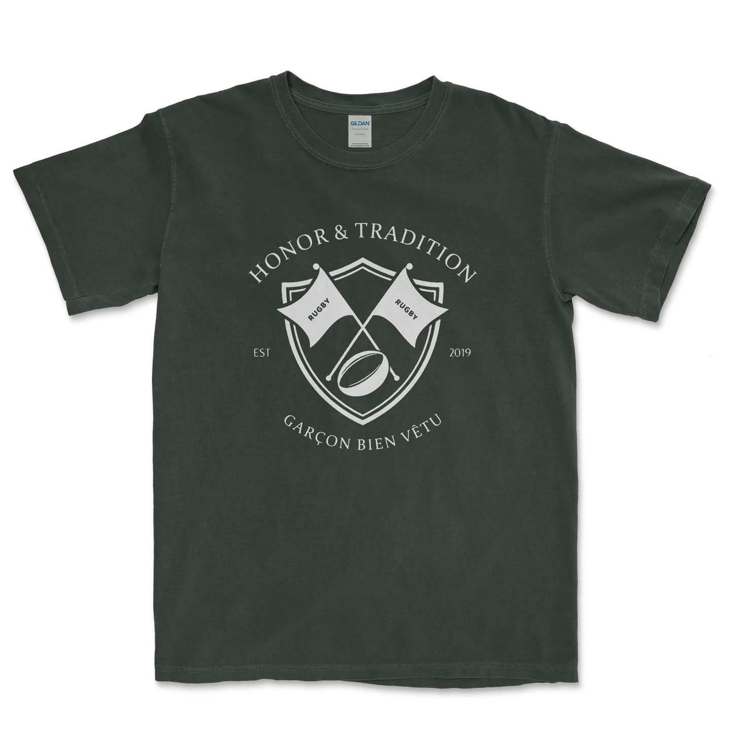 T-shirt Rugby Héritage – Honneur & Tradition-Garçon bien vêtu