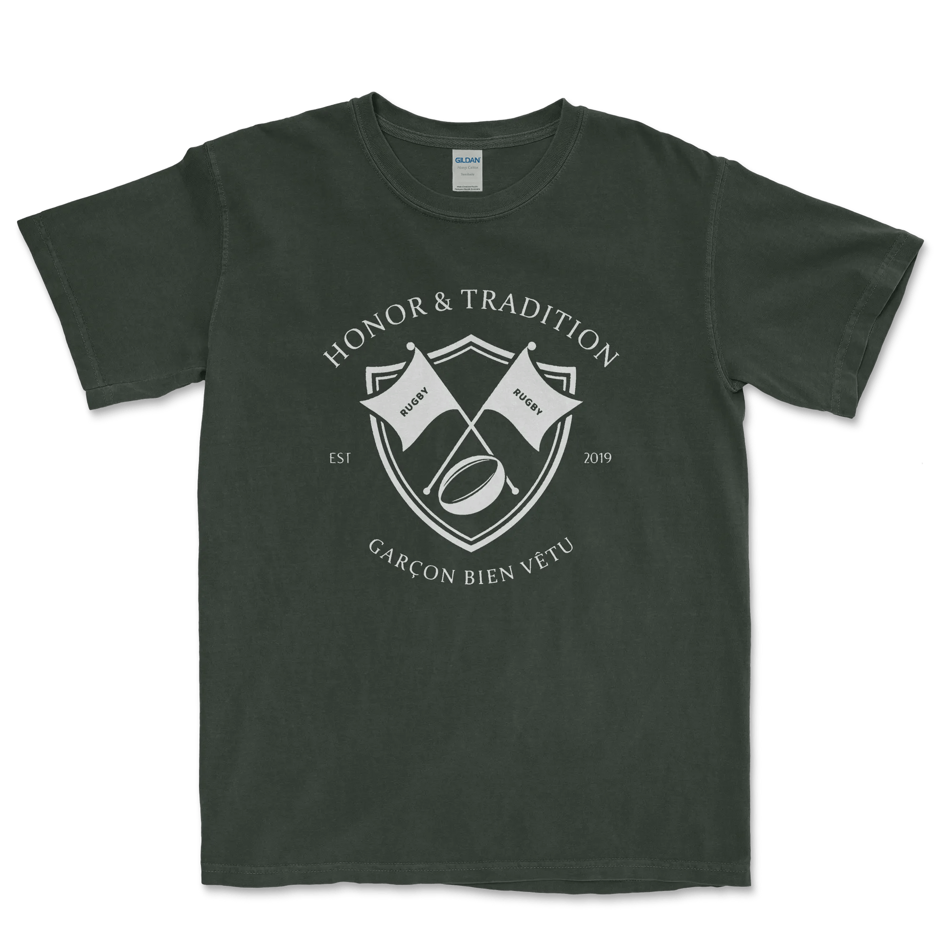 T-shirt Rugby Héritage – Honneur & Tradition-Garçon bien vêtu