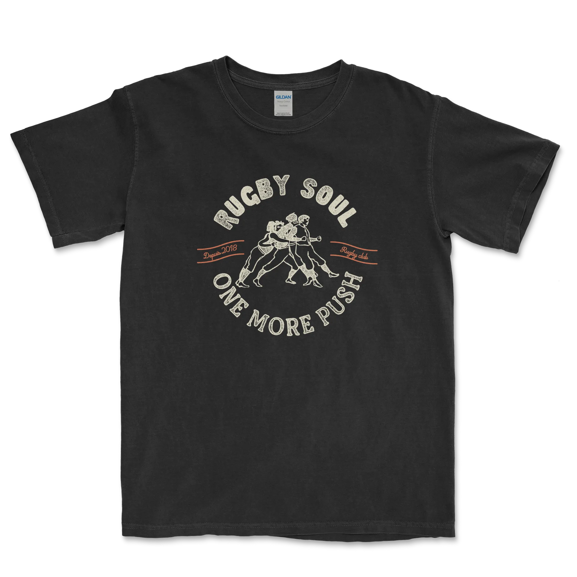 T-shirt Rugby Héritage – Rugby Soul, One More Push-Garçon bien vêtu