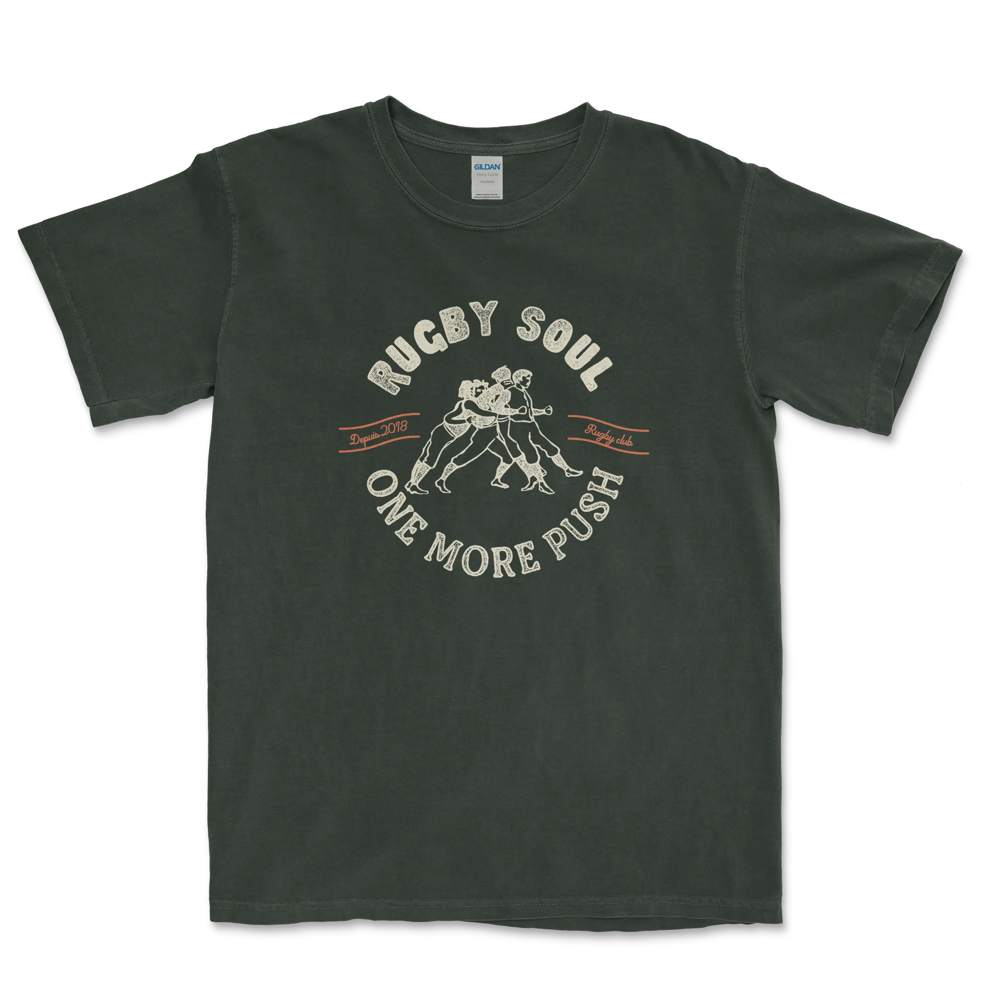 T-shirt Rugby Héritage – Rugby Soul, One More Push-Garçon bien vêtu