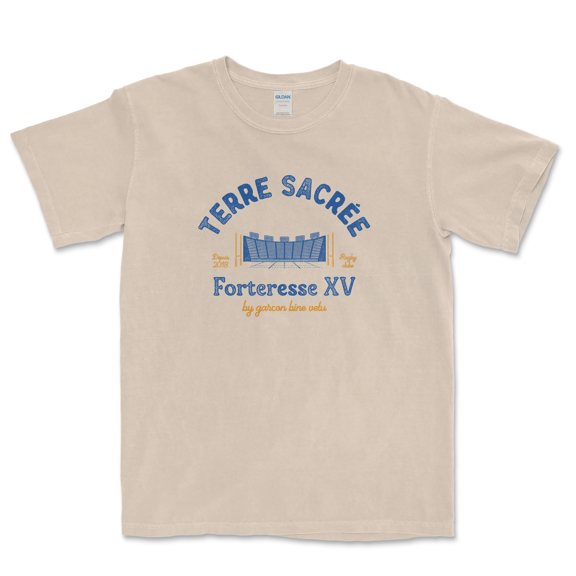 T-shirt Rugby Héritage – Terre Sacrée, Forteresse XV-Garçon bien vêtu