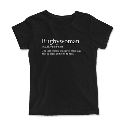 T-shirt Rugby Humour – Définition de la Rugbywoman-Garçon bien vêtu