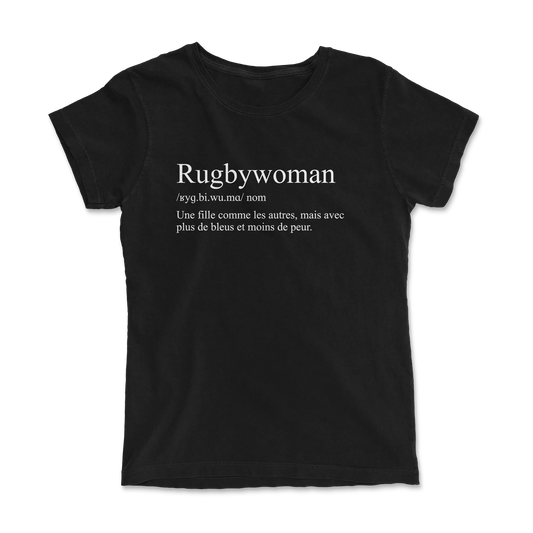 T-shirt Rugby Humour – Définition de la Rugbywoman-Garçon bien vêtu