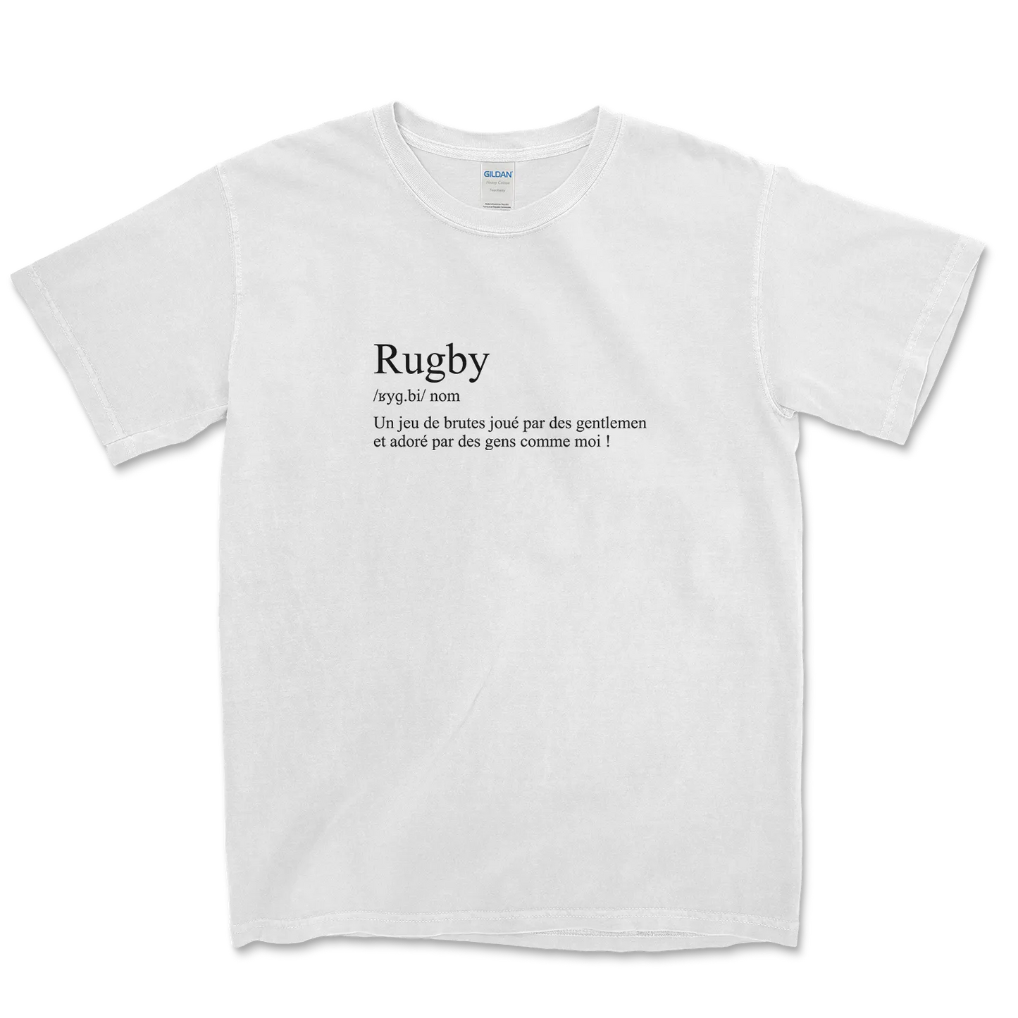 T-shirt Rugby Humour – Définition du Rugby-Garçon bien vêtu