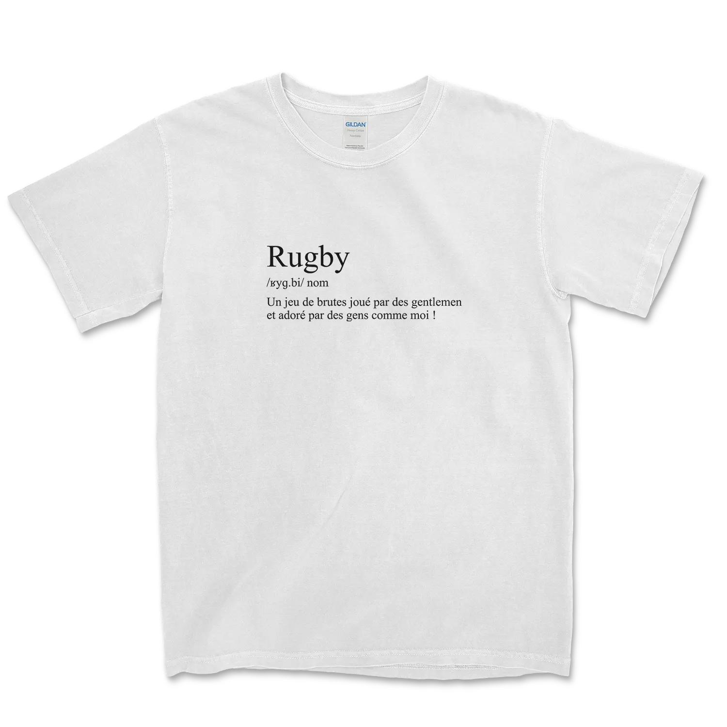 T-shirt Rugby Humour – Définition du Rugby-Garçon bien vêtu