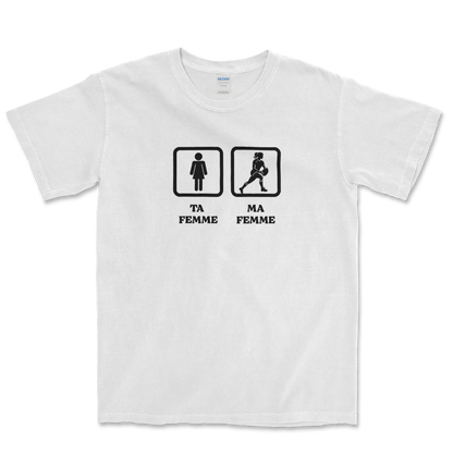 T-shirt Rugby Humour – Ta Femme, Ma Femme-Garçon bien vêtu