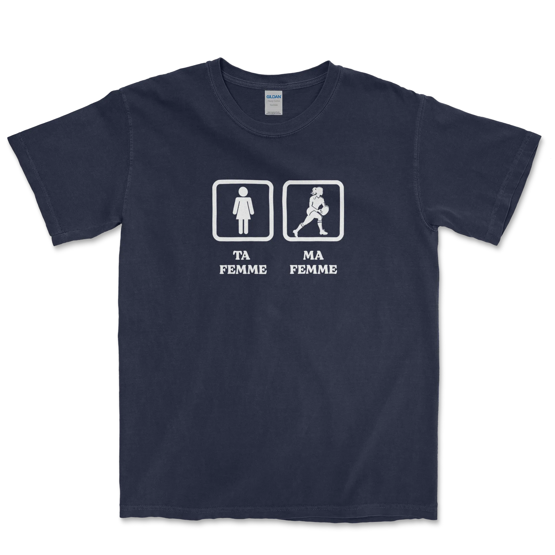T-shirt Rugby Humour – Ta Femme, Ma Femme-Garçon bien vêtu