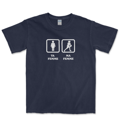 T-shirt Rugby Humour – Ta Femme, Ma Femme-Garçon bien vêtu