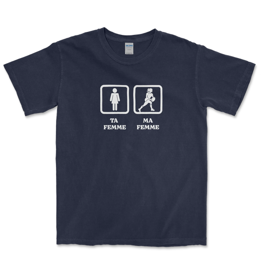 T-shirt Rugby Humour – Ta Femme, Ma Femme-Garçon bien vêtu